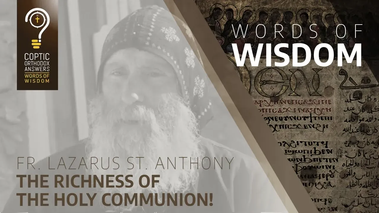 The richness of the Holy Communion!